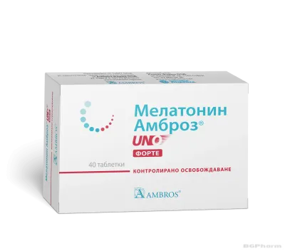 МЕЛАТОНИН АМБРОЗ УНО ФОРТЕ 1 мг х 40 таблетки SCHAPER & BRUMMER