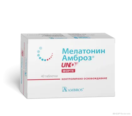 МЕЛАТОНИН АМБРОЗ УНО ФОРТЕ 1 мг х 40 таблетки SCHAPER & BRUMMER