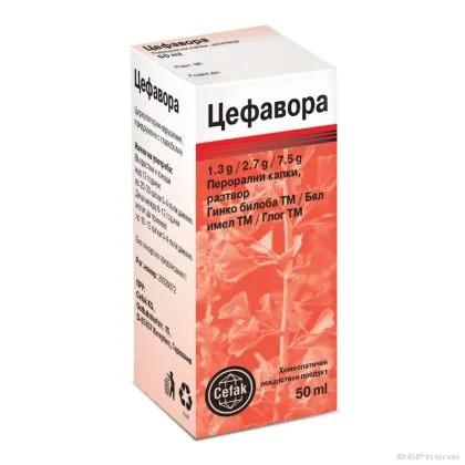 ЦЕФАВОРА капки х 50 мл CEFAG KG