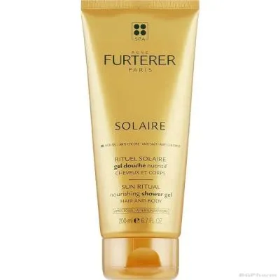 Solaire Подхранващ душ-гел след излагане на слънце 200 мл | Rene Furterer
