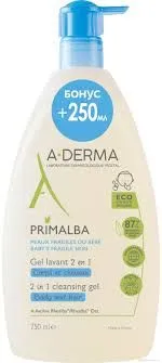 А-дерма ПРИМАЛБА Почистващ гел 2в1 за коса и тяло 750 мл ПРОМО | Primalba A-Derma