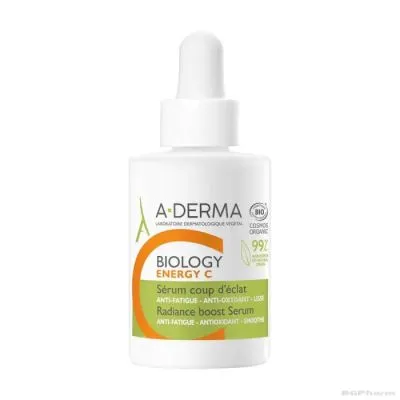 А-дерма БИОЛОДЖИ Озаряващ серум за лице с Витамин Ц 30 мл |Biology Energy C A-Derma