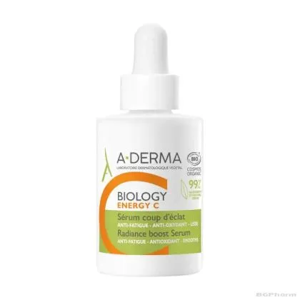 А-дерма БИОЛОДЖИ Озаряващ серум за лице с Витамин Ц 30 мл |Biology Energy C A-Derma