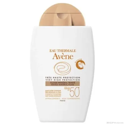 Авен СЪН SPF50+ Слънцезащитен минерален тониран флуид за лице 40 мл | Avene Sun Mineral