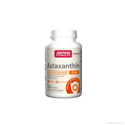 Астаксантин 12 мг х 30 капсули ДЖАРОУ | Jarrow Formulas Astaxanthin