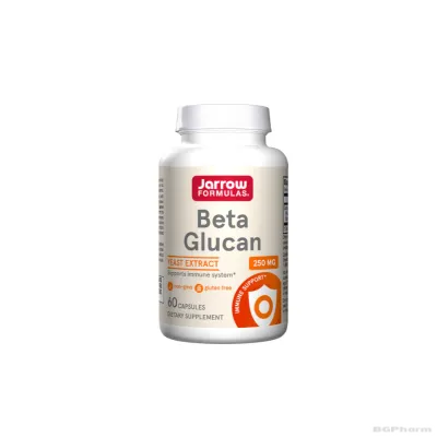 Бета Глюкан 250 мг х 60 капсули ДЖАРОУ | Jarrow Formulas Beta Glucan