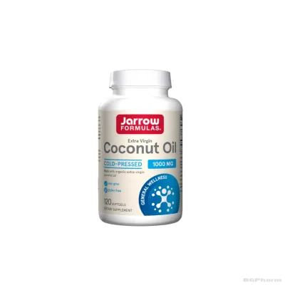 Кокосово масло 1200 мг х 60 капсули ДЖАРОУ | Jarrow Formulas Coconut Oil Extra Virgin 