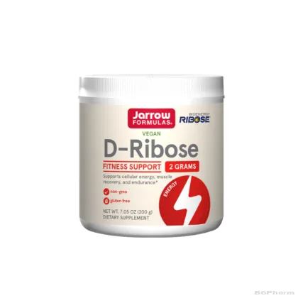 D-Рибоза на прах х 200 гр ДЖАРОУ | Jarrow Formulas D-Ribose Powder