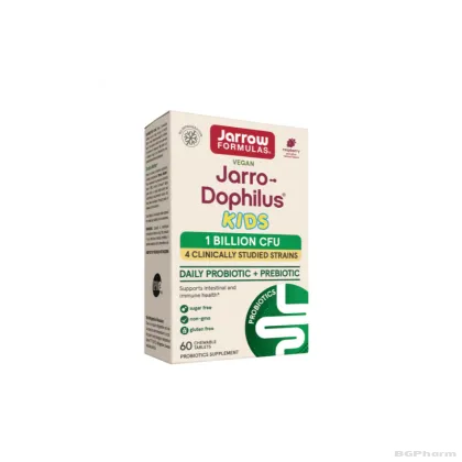ДЖАРОУ ДОФИЛУС Пробиотик за деца х 60 дъвчащи таблетки | Jarrow Formulas Jarro-Dophilus