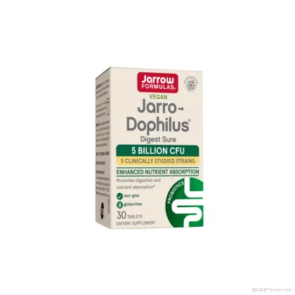 ДЖАРОУ ДОФИЛУС 5 млрд Пробиотик за добро храносмилане 30 капсули | Jarrow Formulas Jarro-Dophilus® Digest Sure