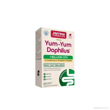 ЯМ-ЯМ ДОФИЛУС Пробиотик 1 млрд CFU х 60 дъвчащи таблетки ДЖАРОУ | Jarrow Formulas Yum-Yum Dophilus®