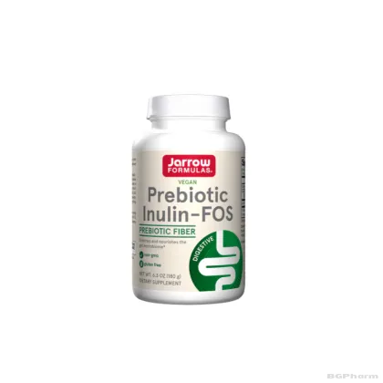 Пребиотик Инулин + Фруктоолигозахариди на прах х 180 гр ДЖАРОУ | Jarrow Formulas Prebiotic Inulin-FOS