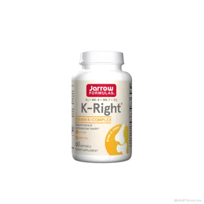 Витамин К Комплекс х 60 капсули ДЖАРОУ | Jarrow Formulas K-Right Vitamin K Complex