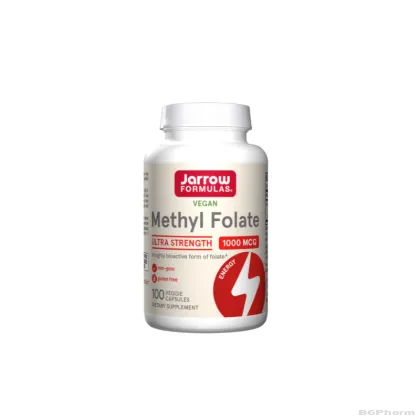 Метил фолат 1000 мкг х 100 капсули ДЖАРОУ | Jarrow Formulas Methyl Folate Quatrefolic