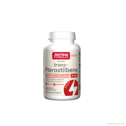 Птеростилбен 50 мг х 60 капсули ДЖАРОУ | Jarrow Formulas Pterostilbene