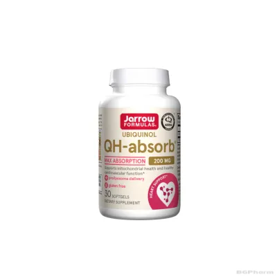 Коензим Q10 Убиквинол 200 мг х 30 капсули | Jarrow Formulas Ubiquinol QH-absorb®