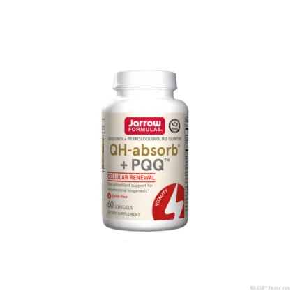 Убиквинол 100 мг + PQQ Пиролохинолин хинон 10 мг х 60 капсули ДЖАРОУ | Jarrow Formulas Ubiquinol QH-absorb® + PQQ