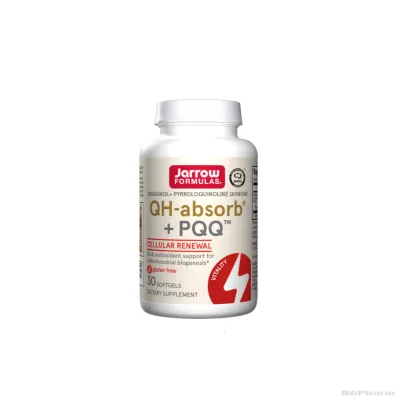 Убиквинол 100 мг + PQQ Пиролохинолин хинон 10 мг х 30 капсули ДЖАРОУ | Jarrow Formulas Ubiquinol QH-absorb® + PQQ