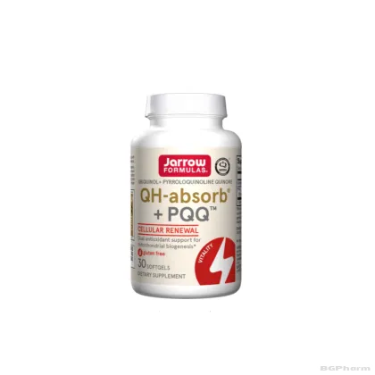 Убиквинол 100 мг + PQQ Пиролохинолин хинон 10 мг х 30 капсули ДЖАРОУ | Jarrow Formulas Ubiquinol QH-absorb® + PQQ