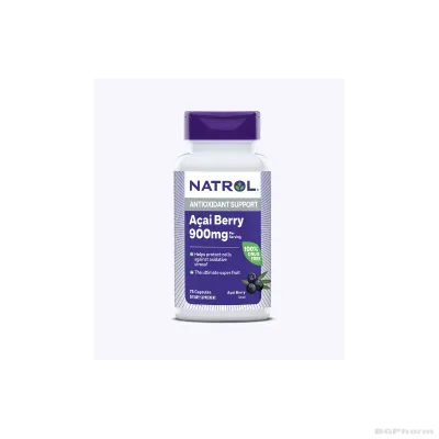 Натрол Акай бери екстракт 450 мг х 60 + 15 капсули | Natrol AcaiBerry 900mg