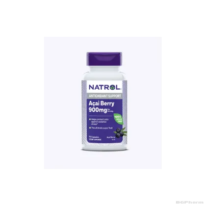 Натрол Акай бери екстракт 450 мг х 60 + 15 капсули | Natrol AcaiBerry 900mg