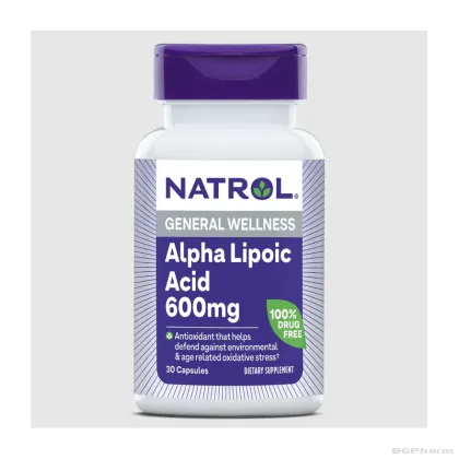 Натрол Алфа липоева киселина 600 мг х 30 капсули | Natrol Alpha Lipoic Acid