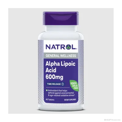 Натрол Алфа липоева киселина SR 600 мг х 45 капсули | Natrol Alpha Lipoic Acid SR