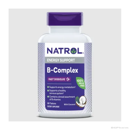 Натрол Витамин Б Комплекс с бързо усвояване х 90 таблетки | Natrol B Complex Fast Dissolve