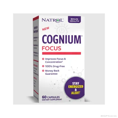 Натрол КОГНИУМ ФОКУС За памет и концентрация х 60 капсули | Natrol Cognium Focus