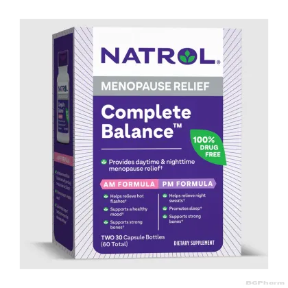 Натрол Формула при менопауза 2 х 30 капсули AM/PM | Natrol Complete Balance for Menopause