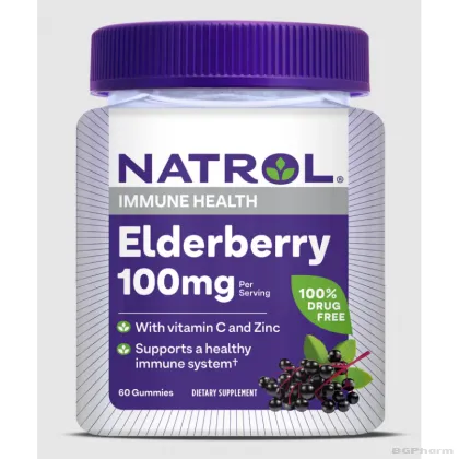 Натрол Екстракт от Бъз 100 мг х 60 желирани таблетки | Natrol Elderberry