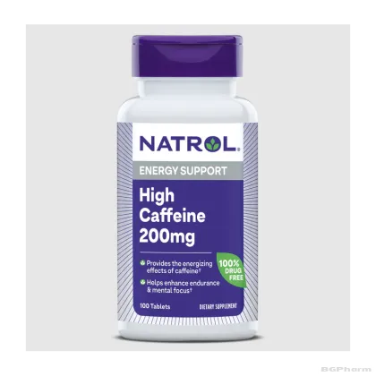 Натрол Кофеин 200 мг х 100 таблетки | Natrol High Caffeine