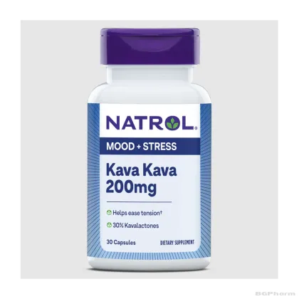 Натрол Кава Кава екстракт 200 мг х 30 капсули | Natrol Kava Kava Extract