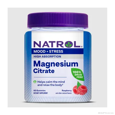 Натрол Магнезий цитрат х 60 желирани таблетки | Natrol Magnesium Citrate Gummies