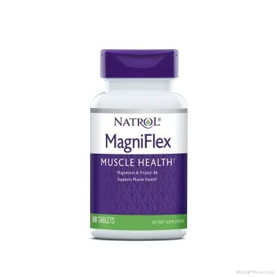 Натрол МАГНИФЛЕКС Магнезий + Витамин Б Комплекс х 60 капсули | Natrol MagniFlex Magnesium Vitamin B6