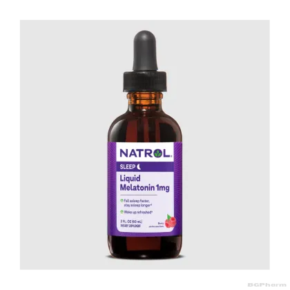 Натрол Мелатонин 1 мг течен (на капки) х 60 мл | Natrol Melatonin Liquid