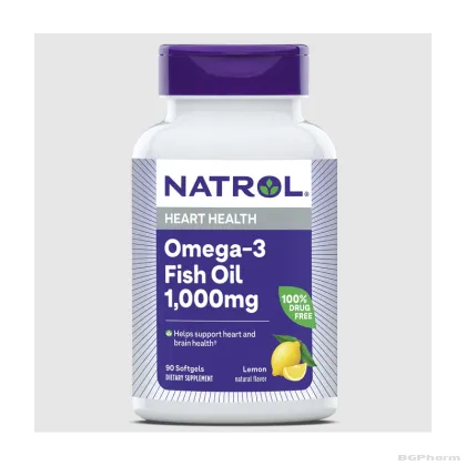 Натрол Омега 3 Рибено масло 1000 мг х 60 капсули | Natrol Omega-3 Fish Oil