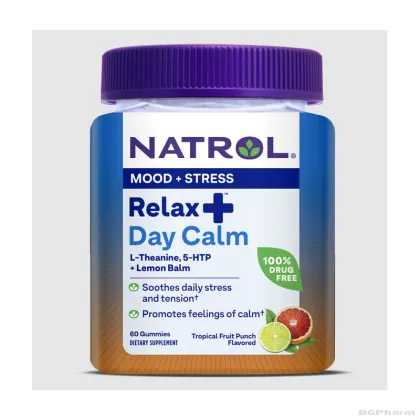 Натрол РЕЛАКСИЯ ДЕЙ Формула за успокоение х 60 желирани таблетки | Natrol Relaxia Day Calm