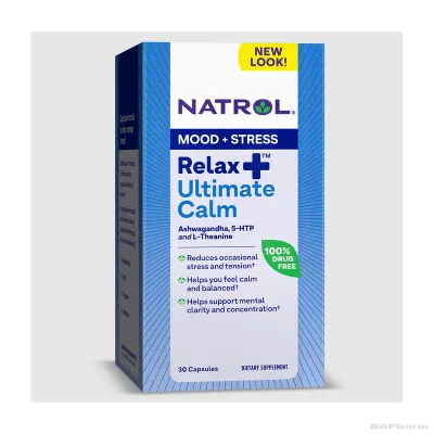 Натрол РЕЛАКСИЯ УЛТИМЕЙТ КАЛМ х 30 капсули | Natrol Relaxia Ultimate Calm