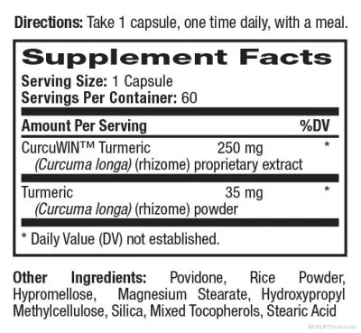 Натрол Куркума екстракт ЕКСТРА СИЛЕН 285 мг х 60 капсули | Natrol Turmeric Extra Strength