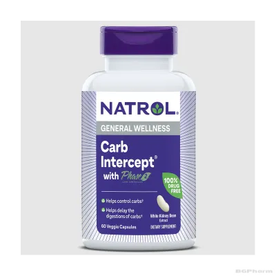 Натрол Бял боб екстракт х 60 капсули | Natrol White Kidney Bean Carb Intercept