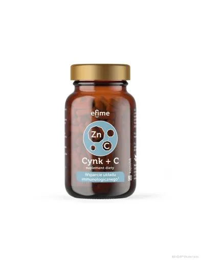 Цинк 10 мг + Витамин Ц 300 мг Efime х 90 капсули Ekamedica | Zinc + Vitamin C