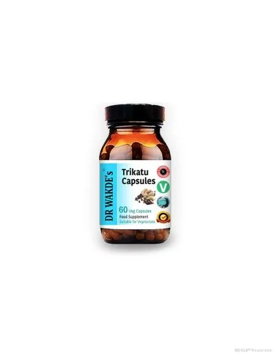 Трикату (Джинджифил, черен + дълъг пипер) Аюрведа х 60 капсули DR WAKDE’s | Trikatu