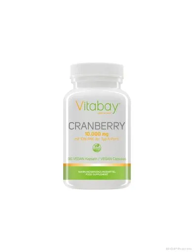 Американска червена боровинка екстракт (10% проантоцианидини) х 90 капсули Vitabay | Cranberry Extract