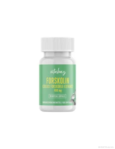 Форсколин (Екстракт от Колеус форсколий) 400 мг х 90 капсули Vitabay | Forskolin, Coleus Forskohlii Extract