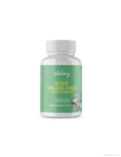 Екстракт от бял чесън за детоксикация и имунитет х 100 капсули Vitabay | White Garlic Extract
