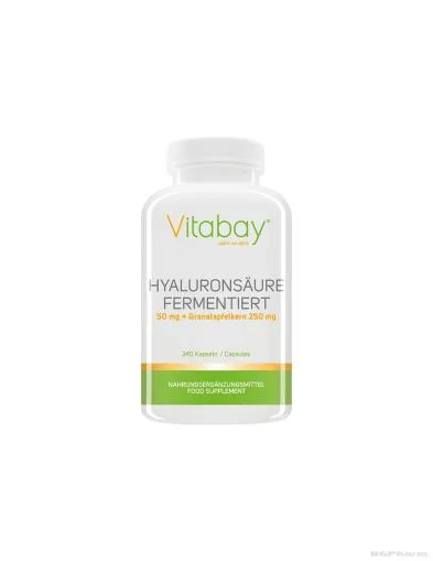 Хиалуронова киселина + екстракт от НАР х 240 капсули Vitabay | Hyaluronic Acid + Pomegranate