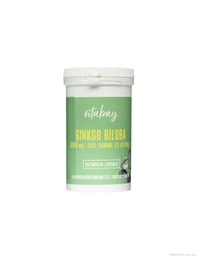 Гинко Билоба екстракт 120 мг (6000 мг) х 180 капсули Vitabay | Ginkgo Biloba Extract
