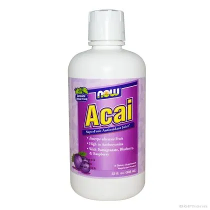 Акай бери течен х 946 мл Now Foods | Acai Liquid