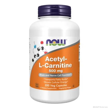 Ацетил Л-Карнитин 500 мг х 200 капсули Now Foods | Acetyl L-Carnitine